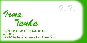 irma tanka business card